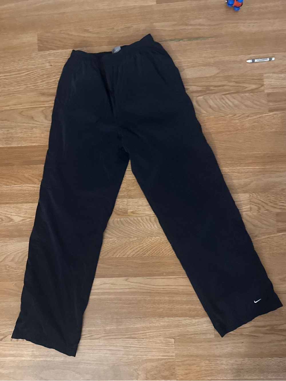 Vintage Nike Y2K Black Ankle Zip Track Pants S